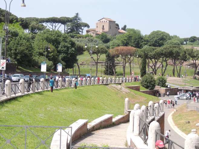 From the Tour Bus in Roma