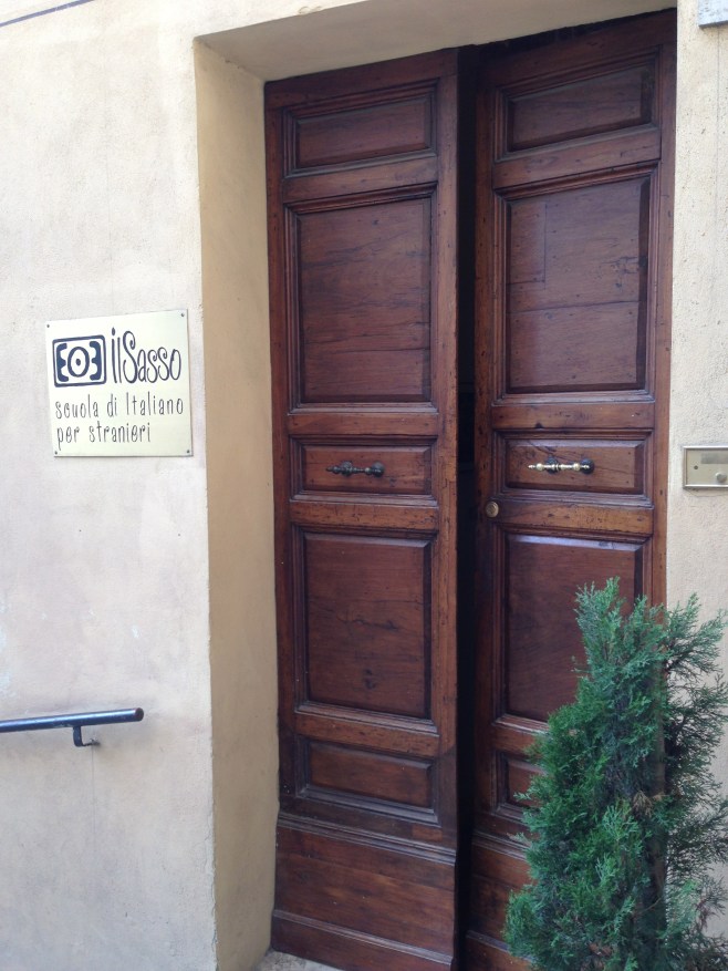 The Front Door of Il Sasso, Italian Language School
