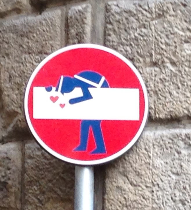 Even the signs are romantic!