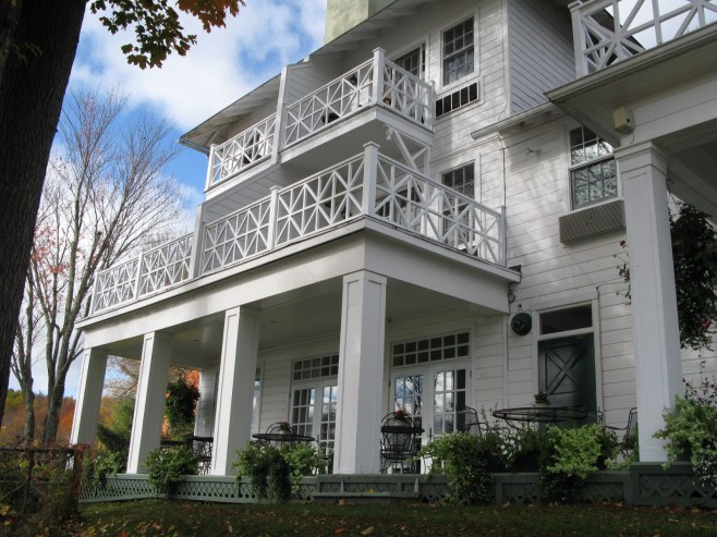 Our Balcony at Manoir Hovey