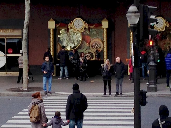 The Lafayette Galleries Windows on Christmas Day When Things Had Calmed Down