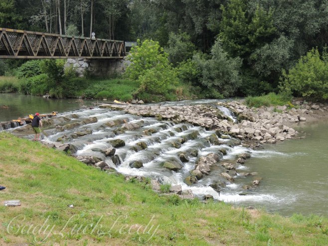 The Walk to the Boat Moored in the Danube Channel, Melk, Austria
