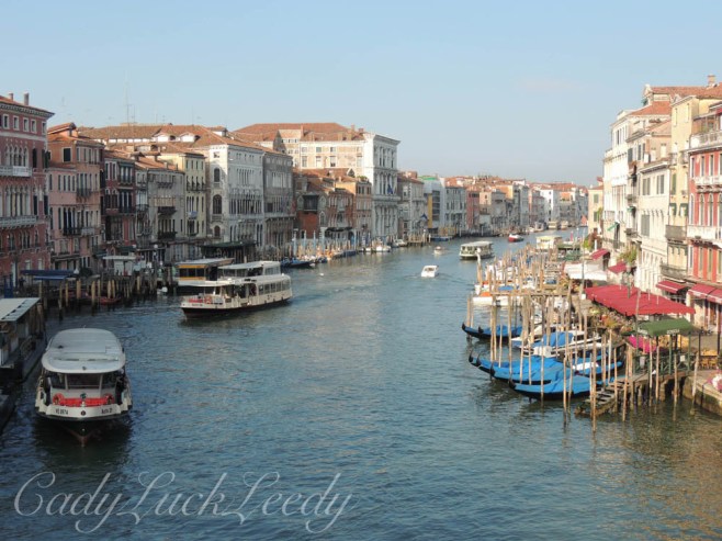 Walking to the Rialto Bridge, Venice, Italy