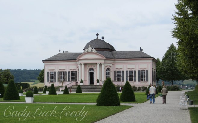 The Pink Pavillion in the Gardens of Melk Abbey, Melk, Austria