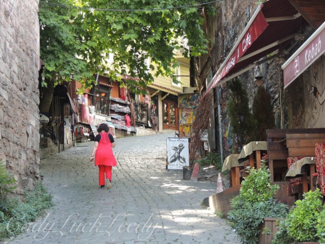 Up the Hill to the Shops at Pierre Loti, Istanbul, Turkey