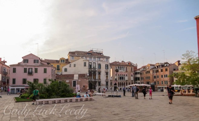 Walking Through Another Square of Venice, Italy