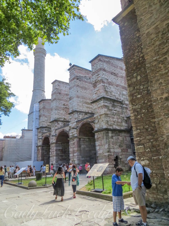 A View of the Courtyard, Hagia Sophia, Istanbul, Turkey
