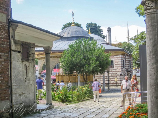 Courtyard of Hagia Sophia, Istanbul, Turkey