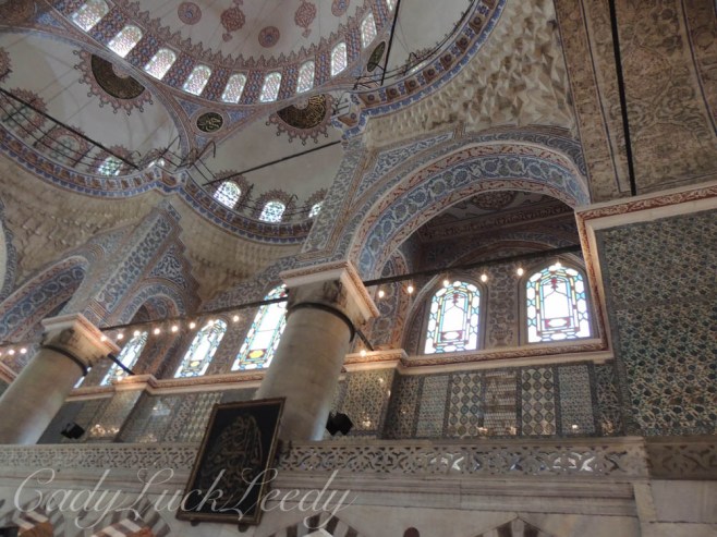 Inside the Blue Mosque, Istanbul, Turkey