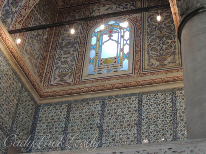 Inside the Blue Mosque, Istanbul, Turkey