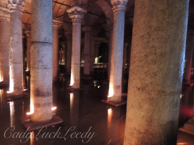 The Ancient Columns in the Underground Cistern, Istanbul, Turkey