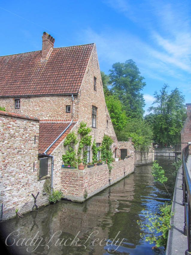 The Gardens Along the Canal, Brugge, Belgium