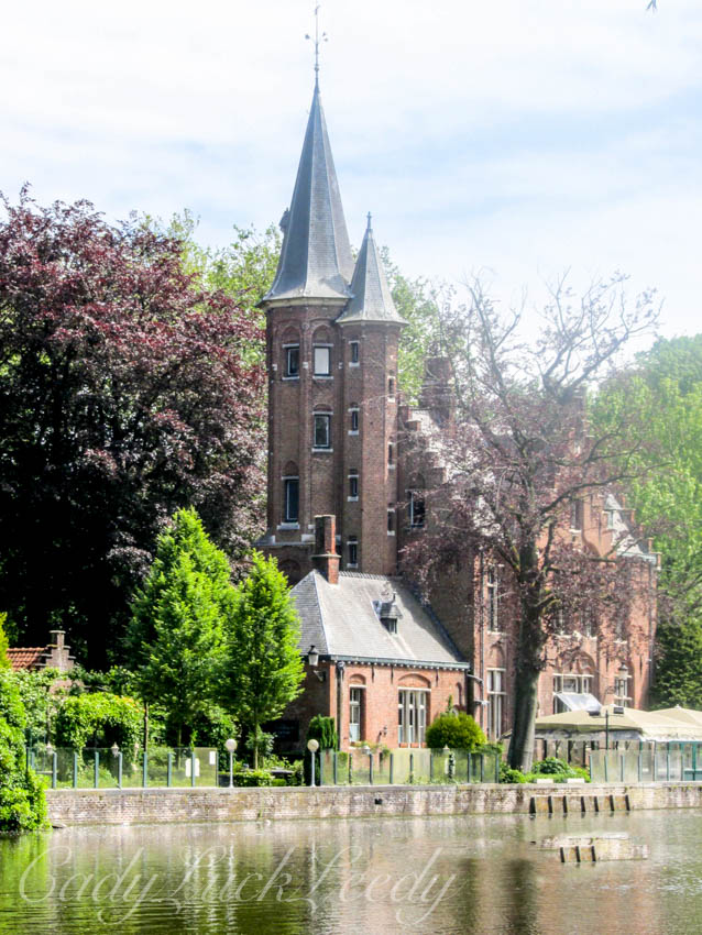 Picturesque Church in Brugge, Belgium