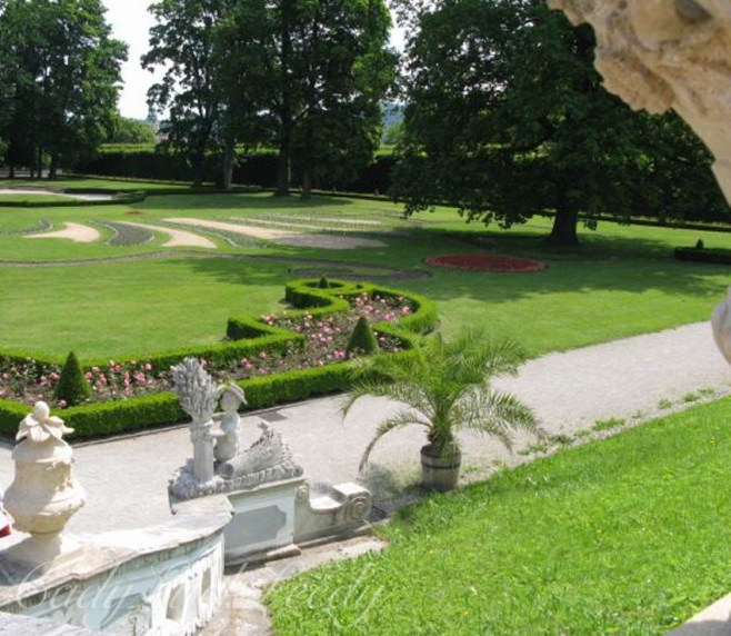 The Castle Gardens of Cesky Krumlov, the Czech Republic