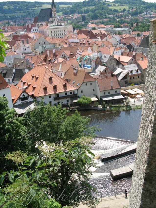 A View of Cesky Krumlov, the Czech Republic