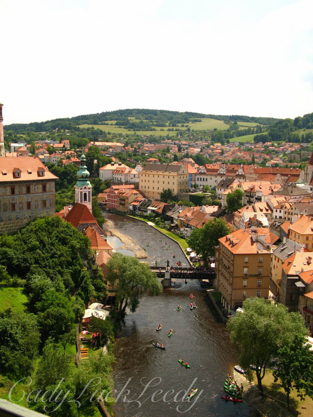 The Village of Cesky Krumlov, the Czech Republic