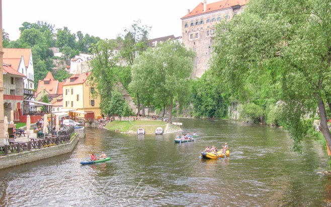 A View of Cesky Krumlov, the Czech Republic