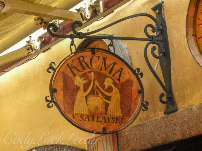 Krema v Satlavske Restaurant, Cesky Krumlov