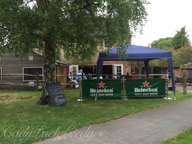 Getting Ready for the Fete at the Half Moon Pub, Warninglid, Sussex