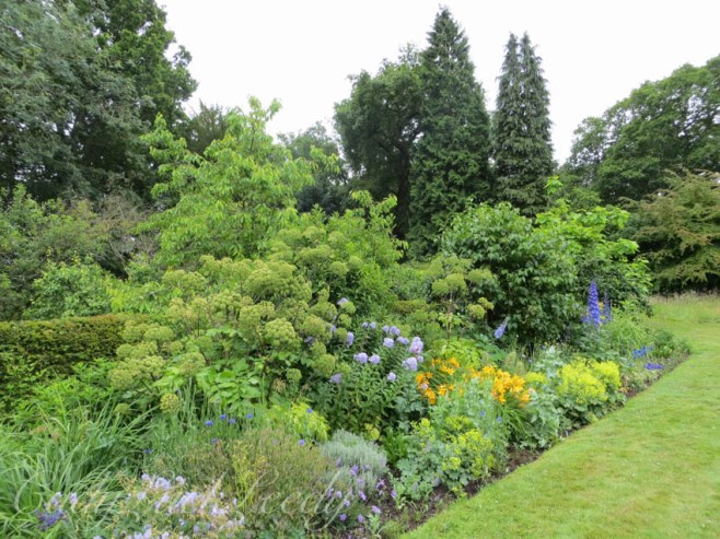 Variety of Color in the Border of the Garden, Wealden House, Sussex
