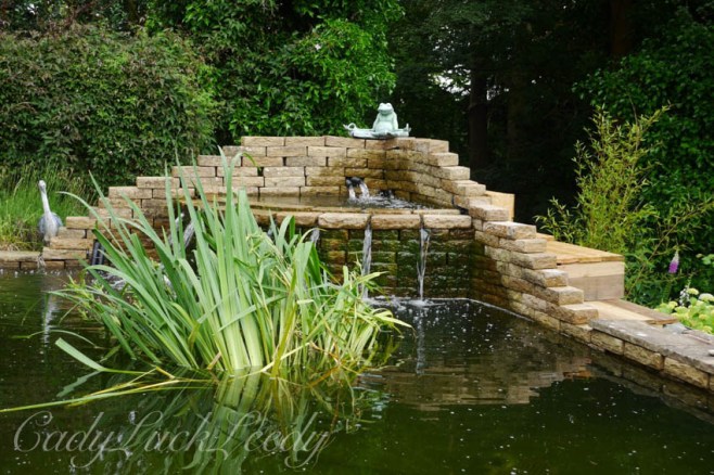 The Koi Pond Adds Dimension and Interest, Wealden House, Warninglid, Sussex