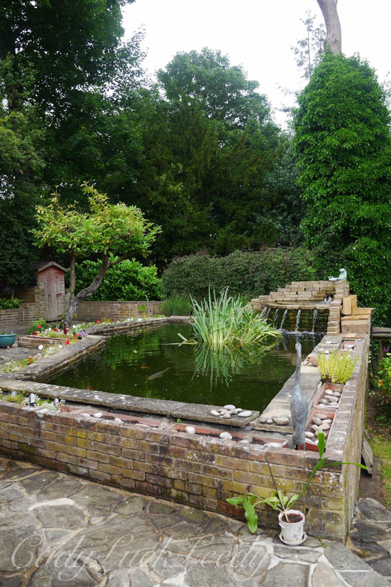 The Koi Pond Adds Dimension and Interest, Wealden House, Warninglid, Sussex