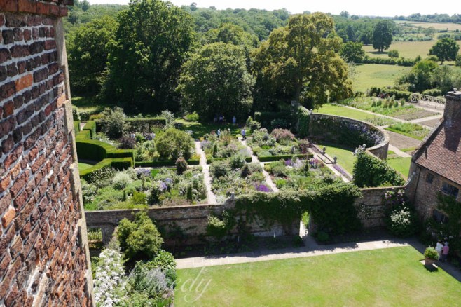 View from Prospect Tower, Sissinghurst Castle, Kent, UK