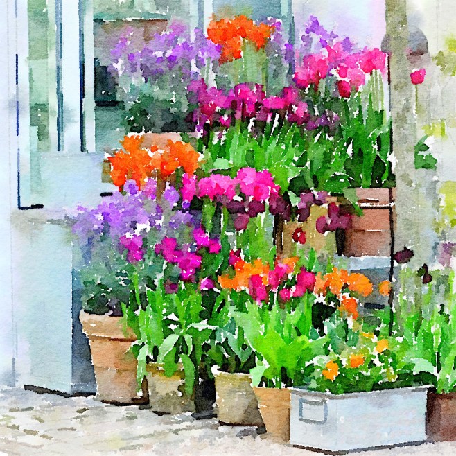 Ready for Spring, Painted in the Waterlogue App