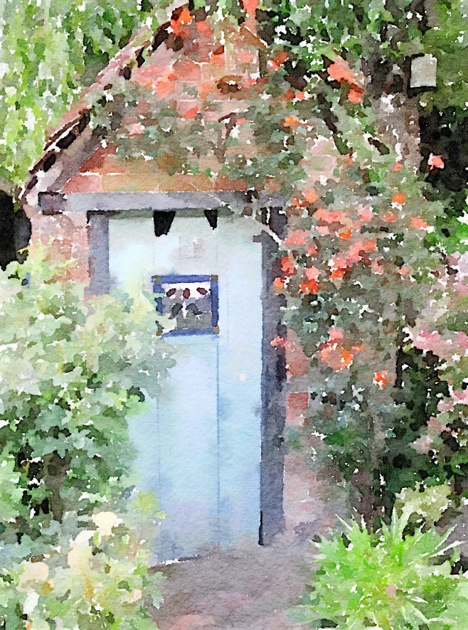 Robin's Egg Blue Painted in Waterlogue