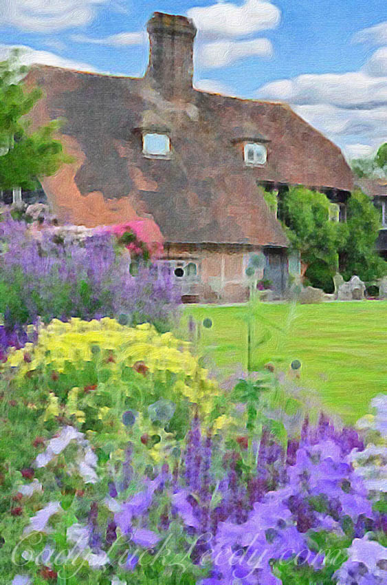An English Cottage In Brushstroke
