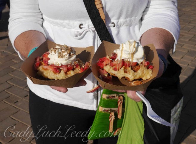 Strawberry Waffles at Saturday Market, Carmel, IN