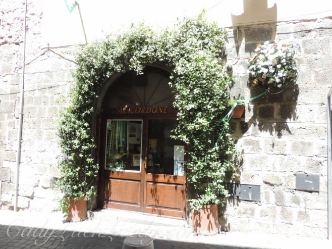 The Swags of Jasmine Over the Doors in Orvieto, Italy