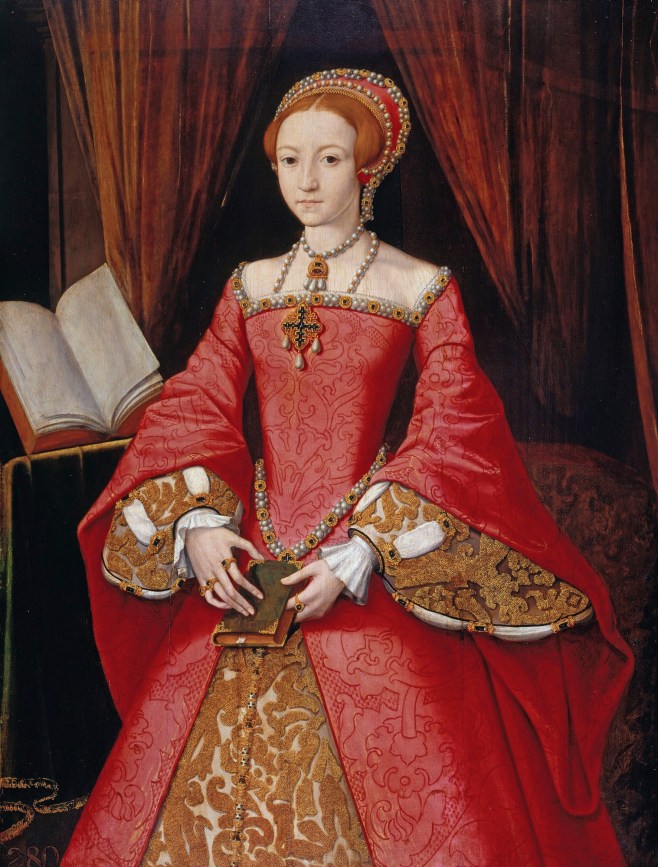 Young Elizabeth I Wearing Exquisite Jewelery