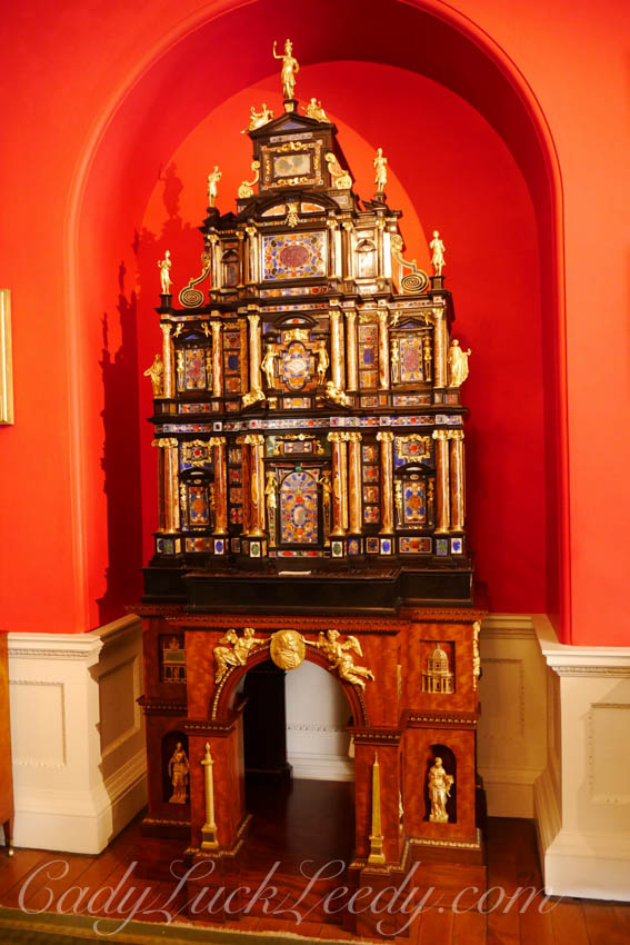 Ornate Cabinet in the Column Room, Stourhead