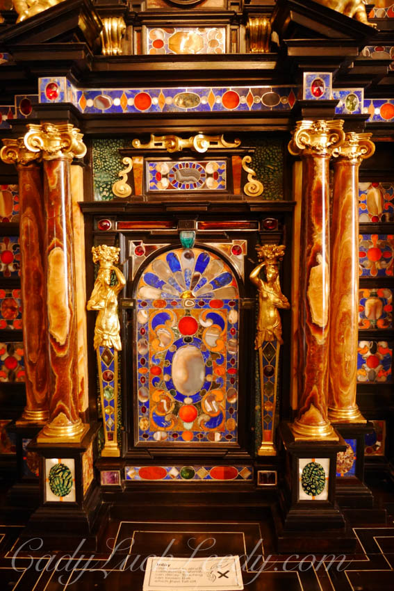 Detail of Ornate Cabinet in the Column Room, Stourhead