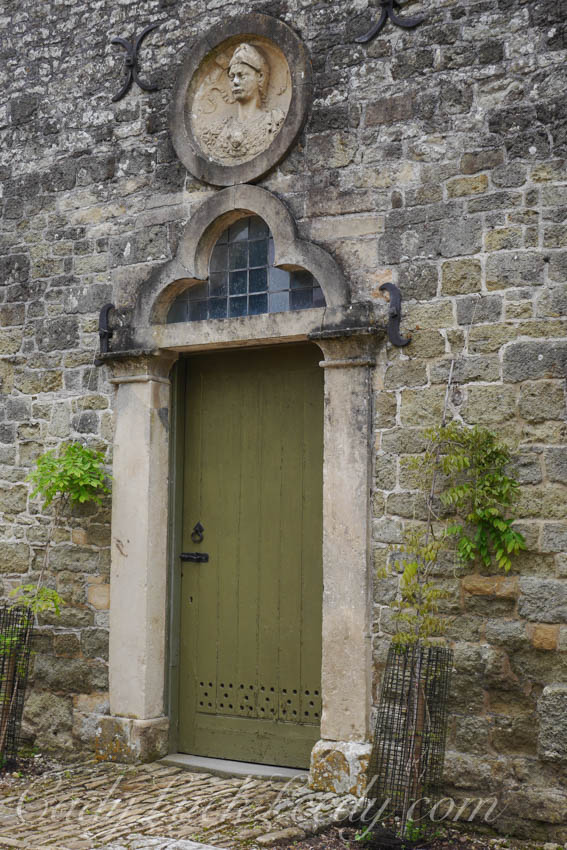 A Close Up of the Limey Green Door, Stourhead