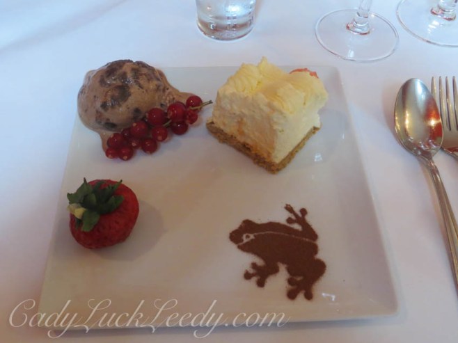 And Then Dessert! The Frog is a Cinnamon Dip!