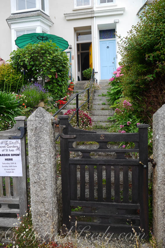 The Gate to the Garden at a Victorian Terraced House, St Ives