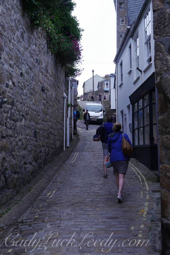 The Main Tourist Walk to Parking in St Ives, Cornwall