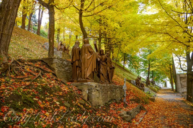 Stations of the Cross Walk, Cathedral of St Anne de Beaupre, Quebec, Canada