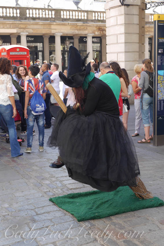 Witch on Broom, Covent Gardens, London