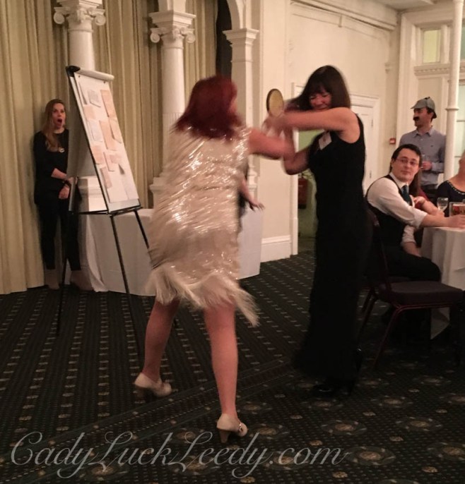 The Big Fight Skit during the Agatha Christie Murder Mystery Dinner